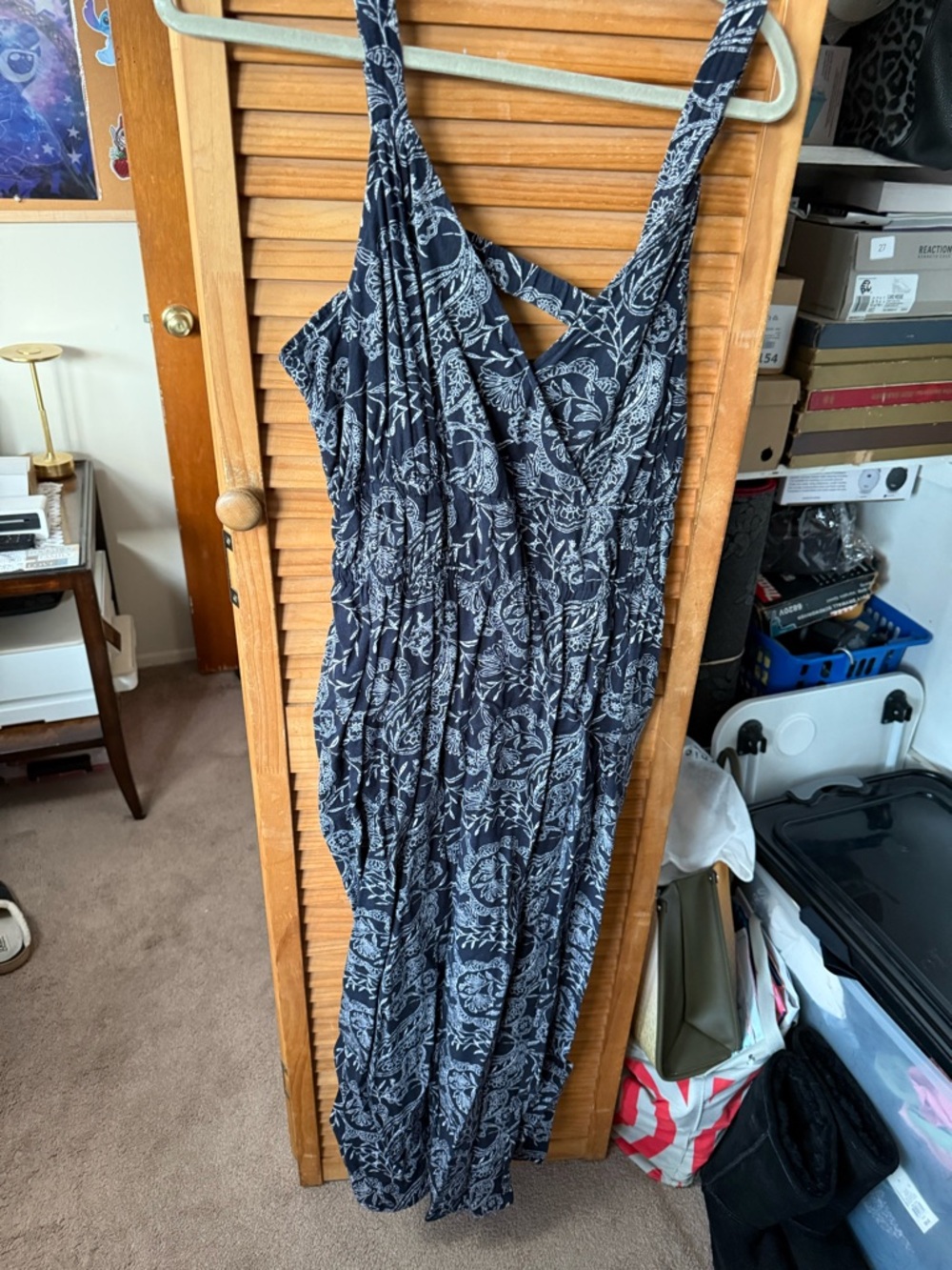 Universal Thread Black and White Floral Maxi Dress